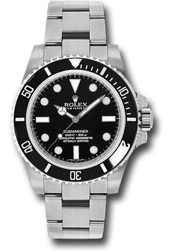 Rolex Steel No-Date Submariner Black Dial - 114060