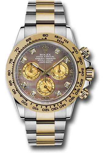 Rolex Cosmograph Daytona Yellow Rolesor Tahitian Mother of Pearl Diamond Dial- 116503