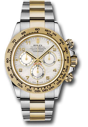 Rolex Cosmograph Daytona Yellow Rolesor White Mother of Pearl Arabic Dial - 116503