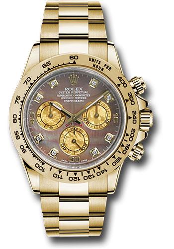 Rolex Cosmograph Daytona Yellow Gold Tahitian Mother of Pearl Diamond Dial -116508