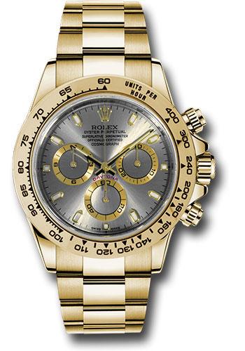 Rolex Cosmograph Daytona Yellow Gold Slate Dial -116508