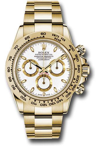 Rolex Cosmograph Daytona Yellow Gold White Dial -116508