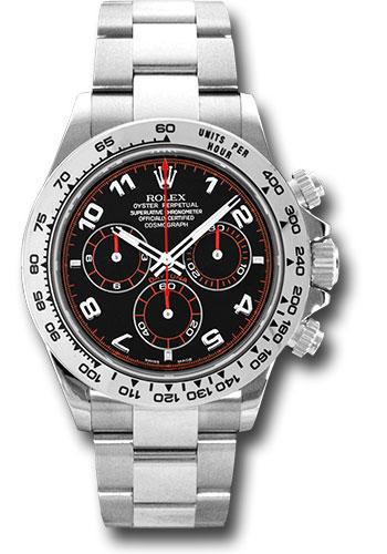 Rolex Cosmograph Daytona White Gold Black Racing Dial -116509