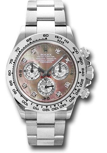 Rolex Cosmograph Daytona White Gold Tahitian Mother of Pearl Diamond Dial -116509