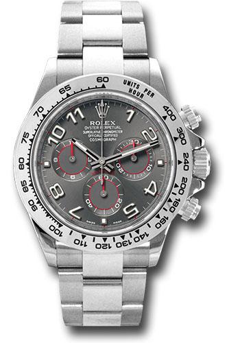Rolex Cosmograph Daytona White Gold Grey Racing Dial -116509