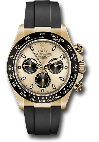Rolex Cosmograph Daytona Yellow Gold Champagne Dial Oysterflex Bracelet "Pikachu" -116518LN