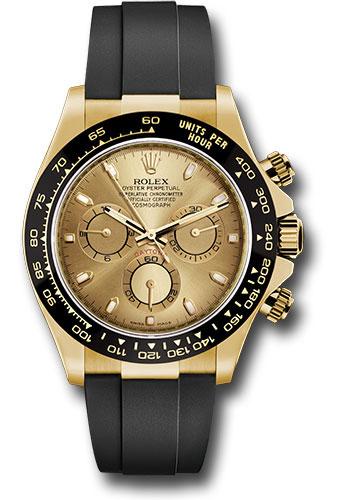 Rolex Cosmograph Daytona Yellow Gold Champagne Dial Oysterflex Bracelet -116518LN