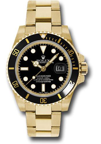 Rolex Submariner Date Yellow Gold Black Dial - 116618