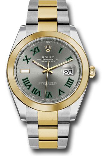 Rolex Steel and Yellow Gold Rolesor Datejust 41 Smooth Bezel Oyster Bracelet "Wimbledon" Dial - 126303