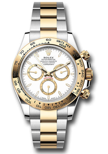 Rolex Cosmograph Daytona Yellow Rolesor White Dial -126503