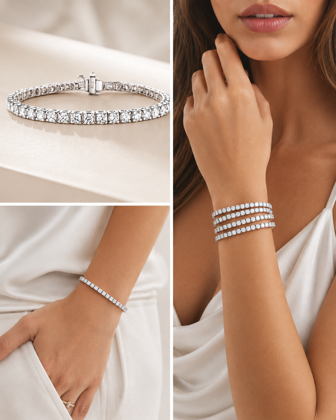 Natural Diamond Tennis Bracelet