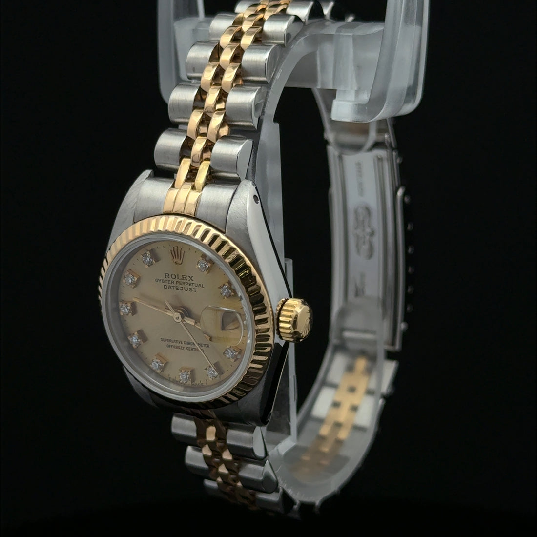 Rolex Datejust Lady Champagne Diamond Dial on Jubilee 69173
