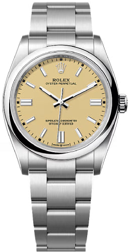 Rolex Oyster Perpetual 36 Beige Dial Oyster Bracelet - 126000
