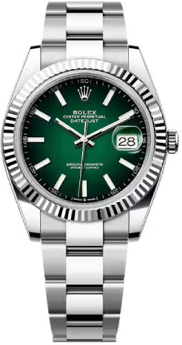 Rolex Datejust Stainless Steel Green Ombré Dial - 126334 - 2026