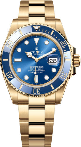Rolex Submariner Date Yellow Gold 41mm Blue Dial "Bluesy" - 126618LB