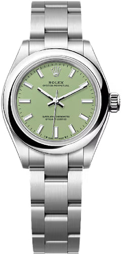 Rolex Oyster Perpetual 28 Pistachio Green Dial Oyster bracelet - 276200