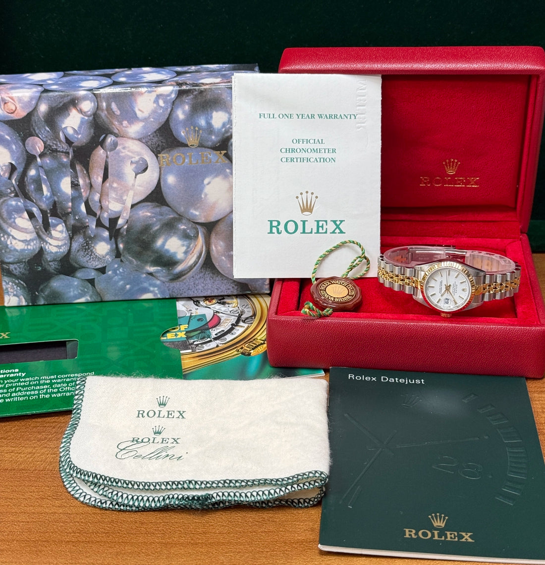 2002 Rolex Lady-Datejust White Stick Dial on Jubilee 79173 Complete