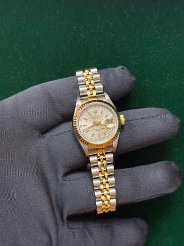 1991 Rolex Datejust Lady Silver Dial on Jubilee 69173