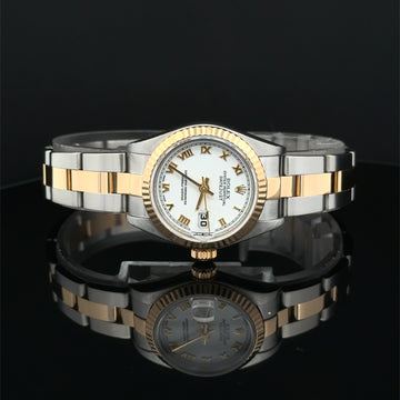 2003 Rolex Datejust Lady White Roman Dial on Oyster 79173