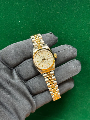 1988 Rolex Datejust Lady Silver Index Dial on Jubilee 69173