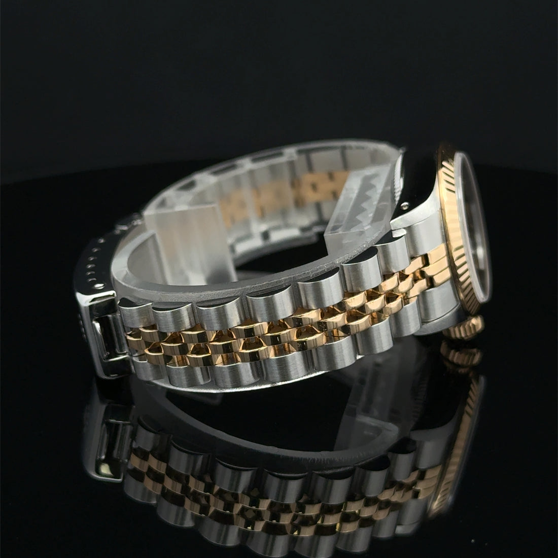 Rolex Oyster Perpetual Black index Dial on Jubilee 67193 Service Papers