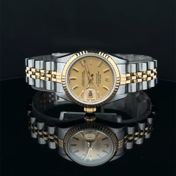 1984 Rolex Lady-Datejust Champagne Stick Dial on Jubilee 69173