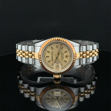 1996 Rolex Lady-Datejust Champagne Stick Dial on Jubilee 69173