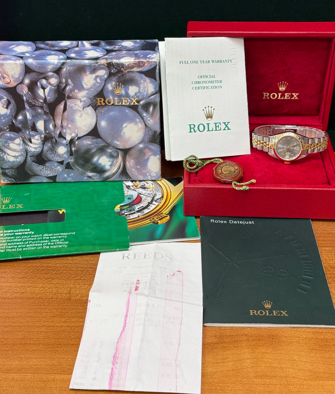 2004 Rolex Lady-Datejust Slate Roman Dial on Jubilee 79173 Complete