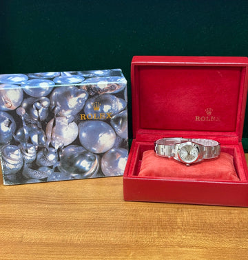 2005 Rolex Oyster Perpetual Silver Dial on Oyster 76080 with Box